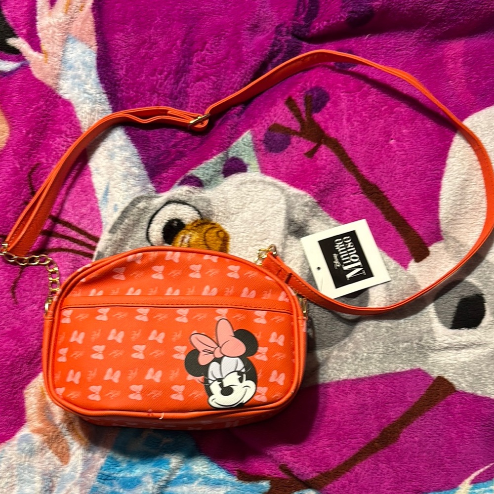 Disney Orange Mickey Mouse Crossbody Bag